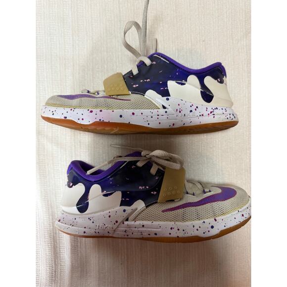 Nike KD 7 VII GS “PB&J Peanut Butter Jelly Basketball Shoes Youth 12C 669944-155 - Picture 4 of 11